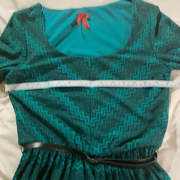 Red Camel Retro Print Dress size small - Picture 3 of 6